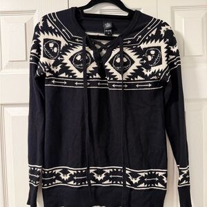 Nightmare Before Christmas Jack Skellington Sweater Hot Topic